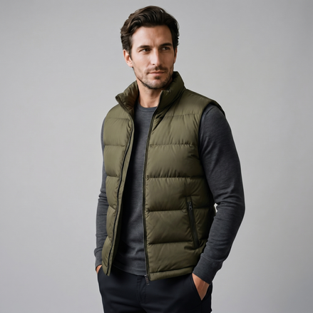 Men's Quilted Padded Gilet