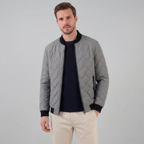 Men's Quilted Spring Jacket for Everyday Wear