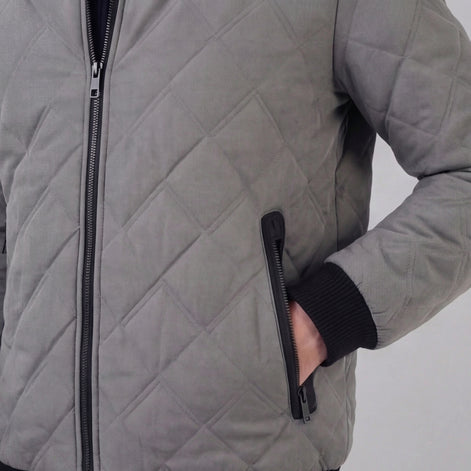 Men's Quilted Spring Jacket for Everyday Wear