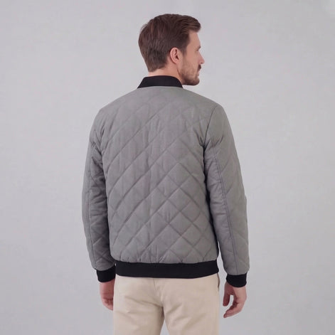 Men's Quilted Spring Jacket for Everyday Wear