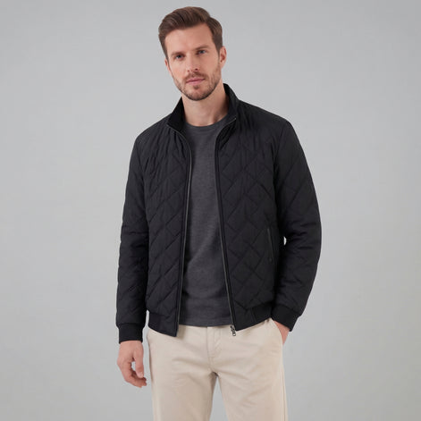 Men's Quilted Spring Jacket for Everyday Wear