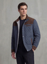 Men's Quilted Spring Jacket with Stand-Up Collar
