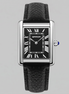 Men's Rectangle Dial Leather Strap Watch