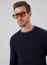 Unisex Rectangular Vintage Sunglasses with UV Protection
