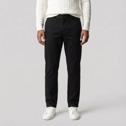 Men's Regular Fit Chino Pants with Straight Legs