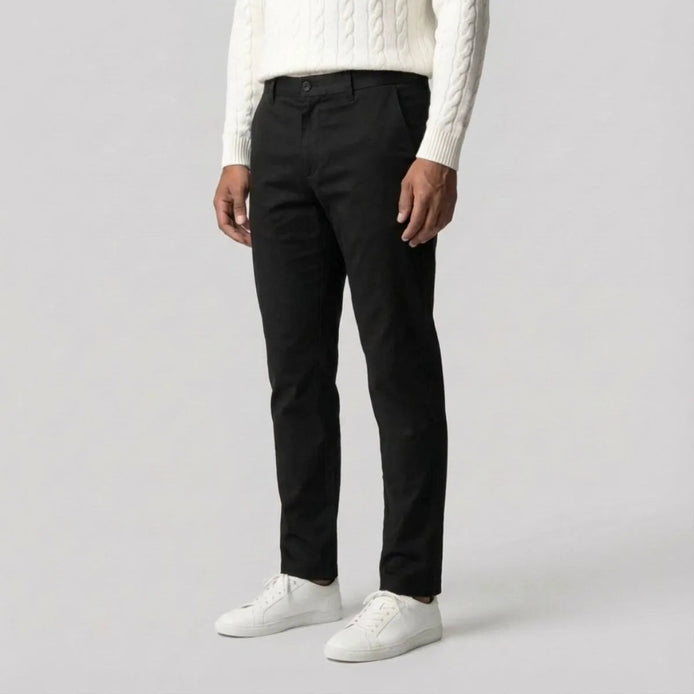 Men's Regular Fit Chino Pants with Straight Legs