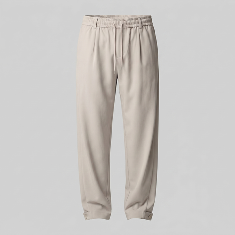 Men's Relaxed Drawstring Tapered Trousers