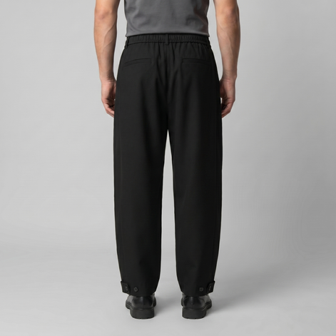 Men's Relaxed Drawstring Tapered Trousers