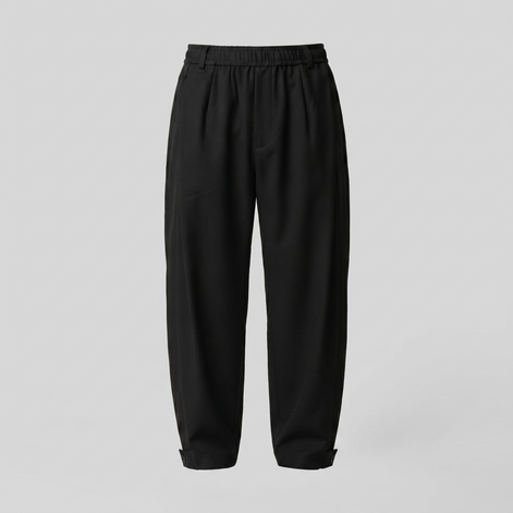 Men's Relaxed Drawstring Tapered Trousers