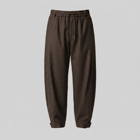 Men's Relaxed Drawstring Tapered Trousers