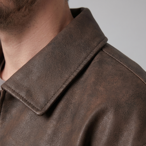 Men's Relaxed Fit Collar Jacket