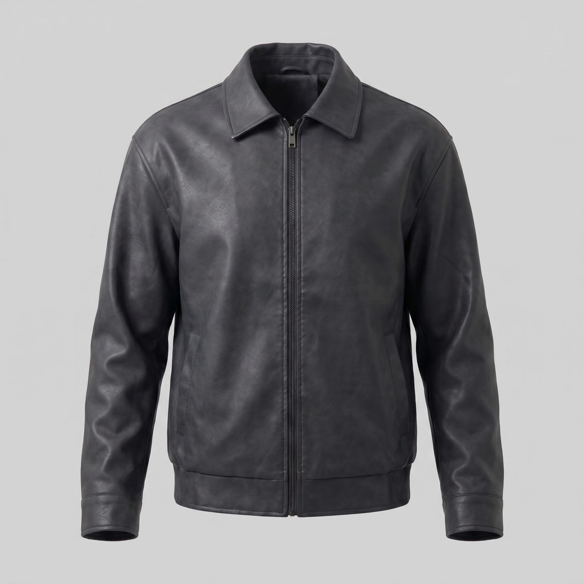 Men's Relaxed Fit Collar Jacket