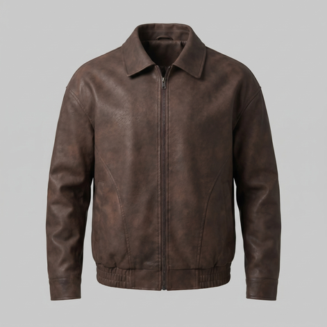 Men's Relaxed Fit Collar Jacket
