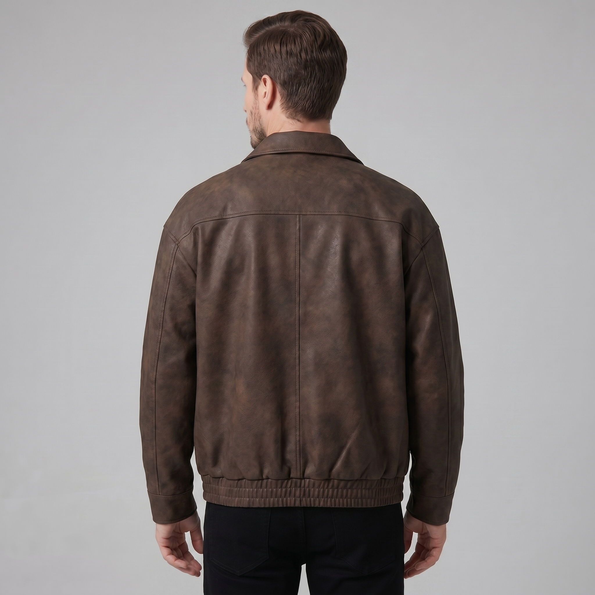 Men's Relaxed Fit Collar Jacket