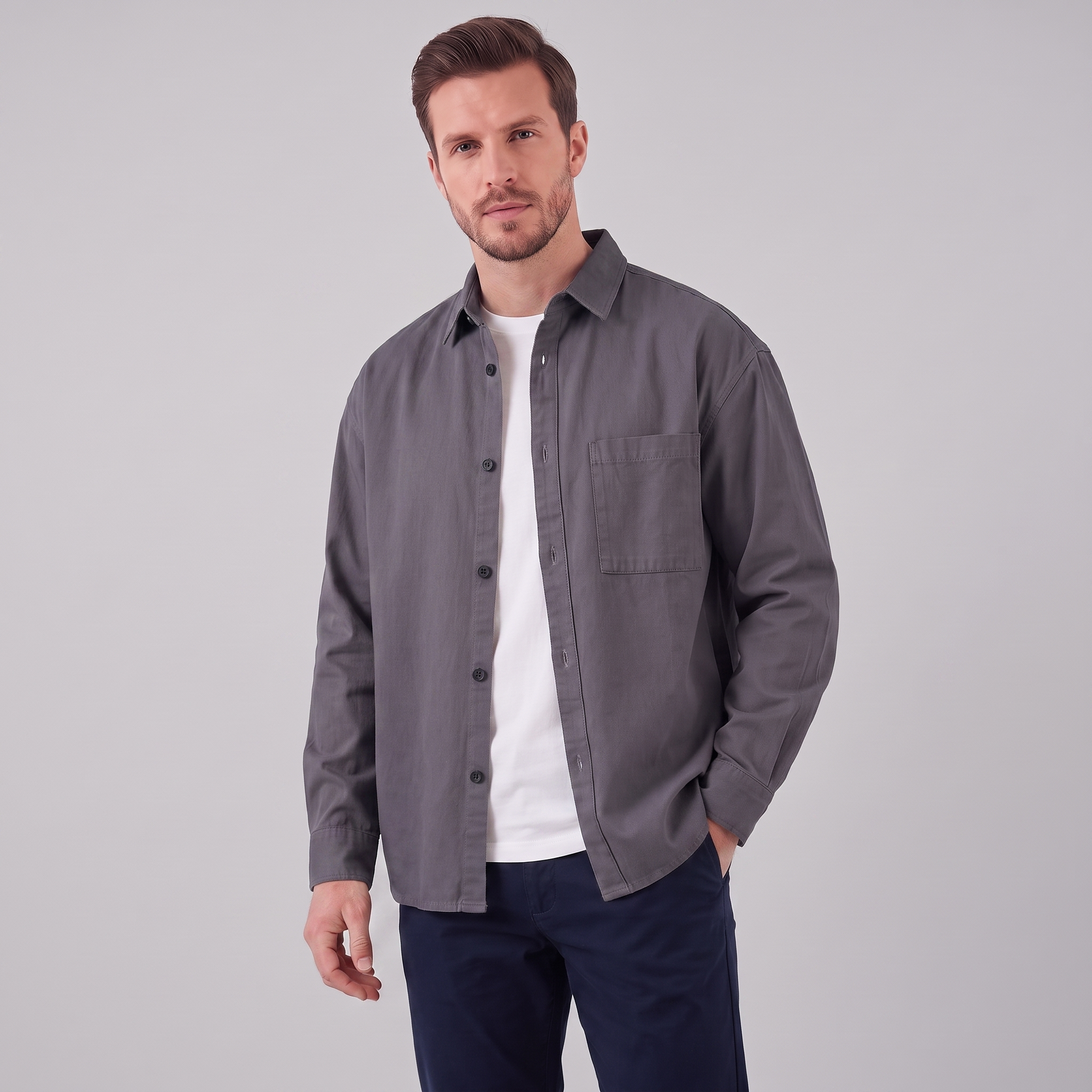 Men's Relaxed Overshirt Jacket