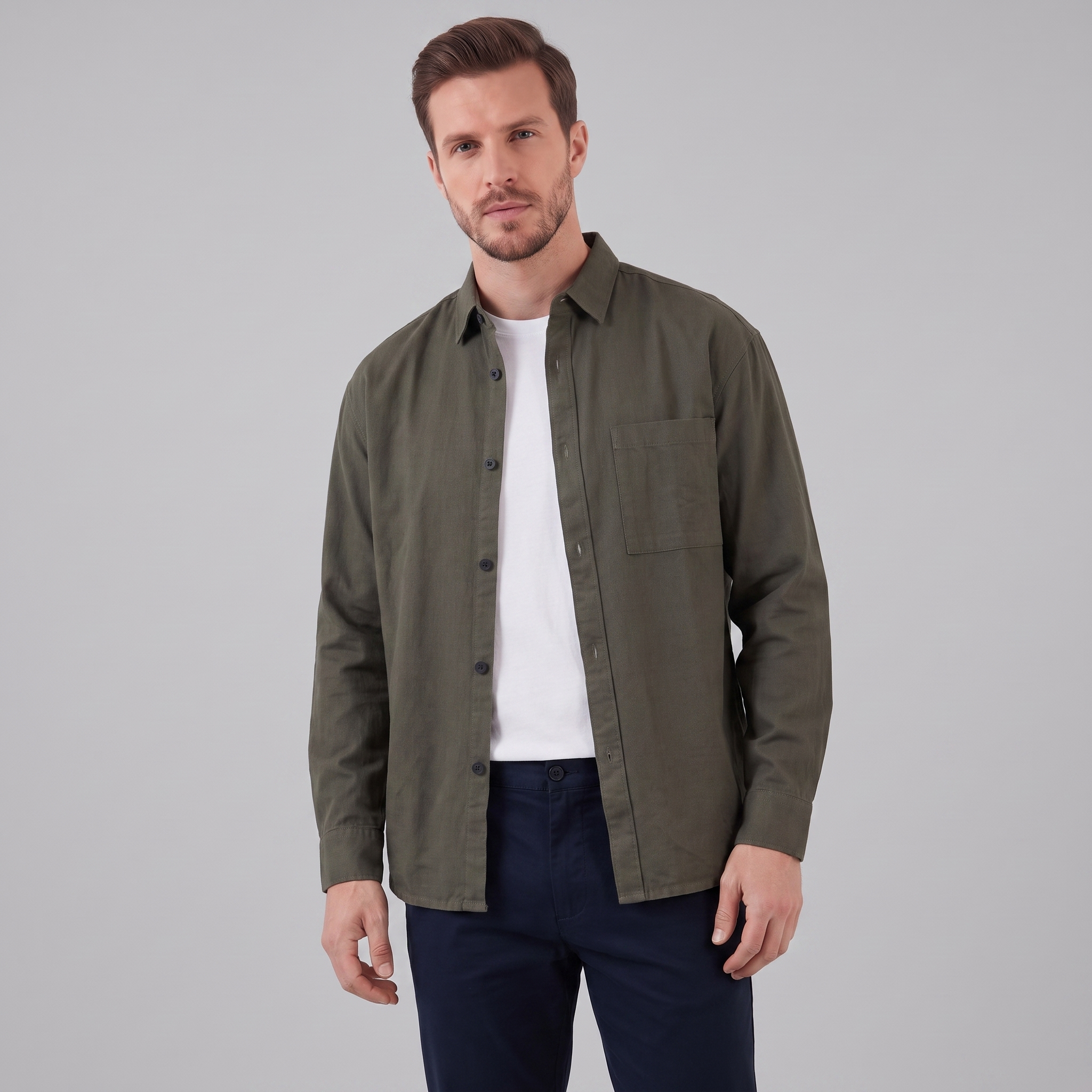 Men's Relaxed Overshirt Jacket