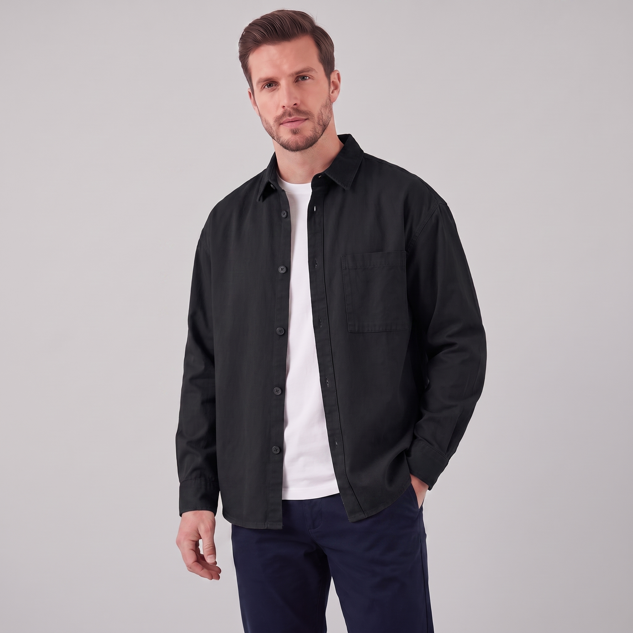 Men's Relaxed Overshirt Jacket