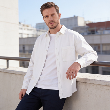 Men's Relaxed Overshirt Jacket