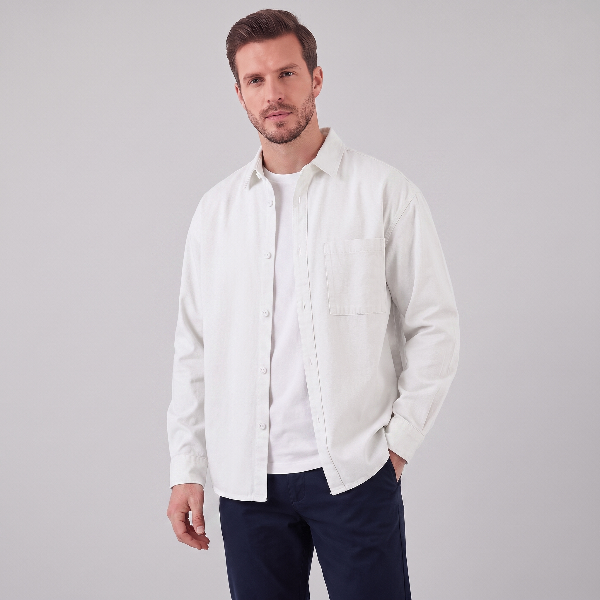 Men's Relaxed Overshirt Jacket