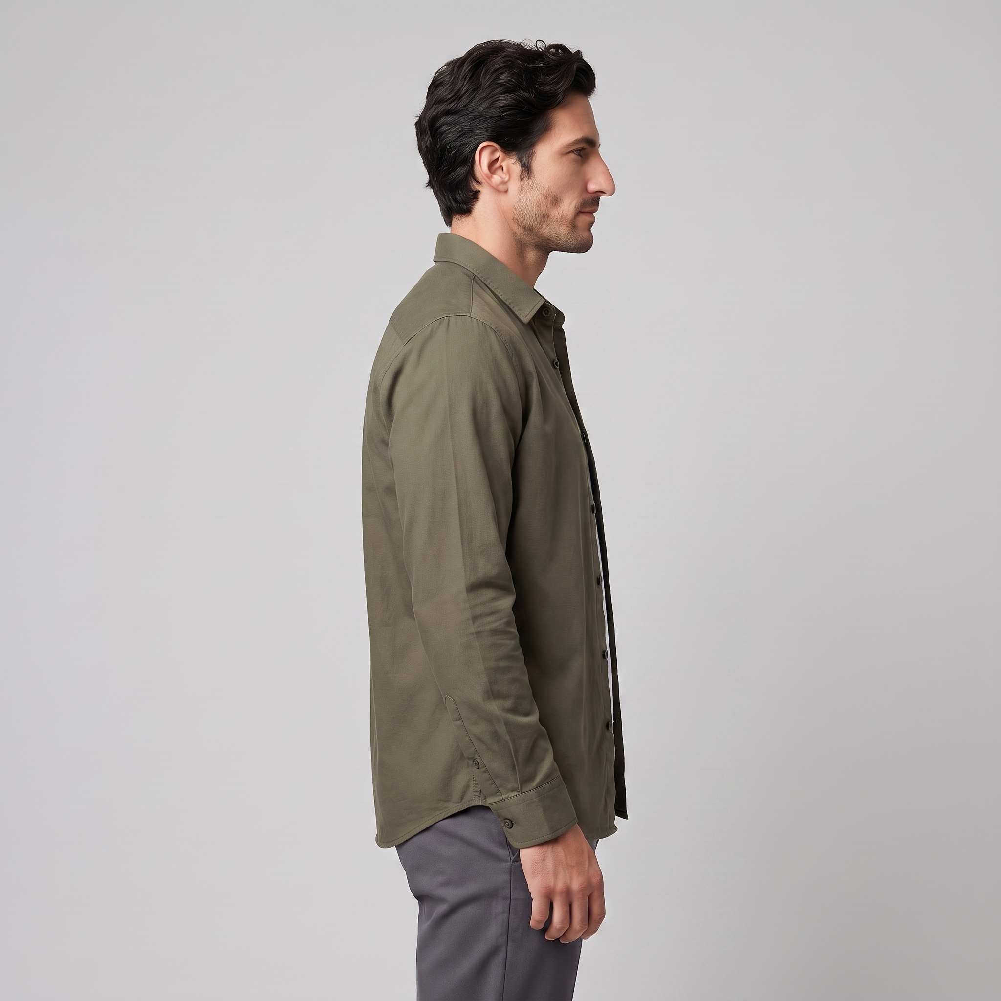 Men's Relaxed Viscose Autumn Overshirt