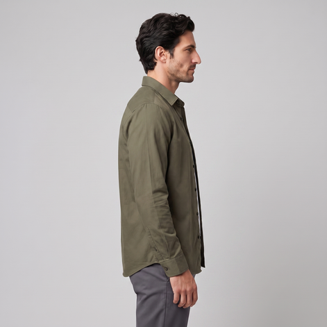 Men's Relaxed Viscose Autumn Overshirt