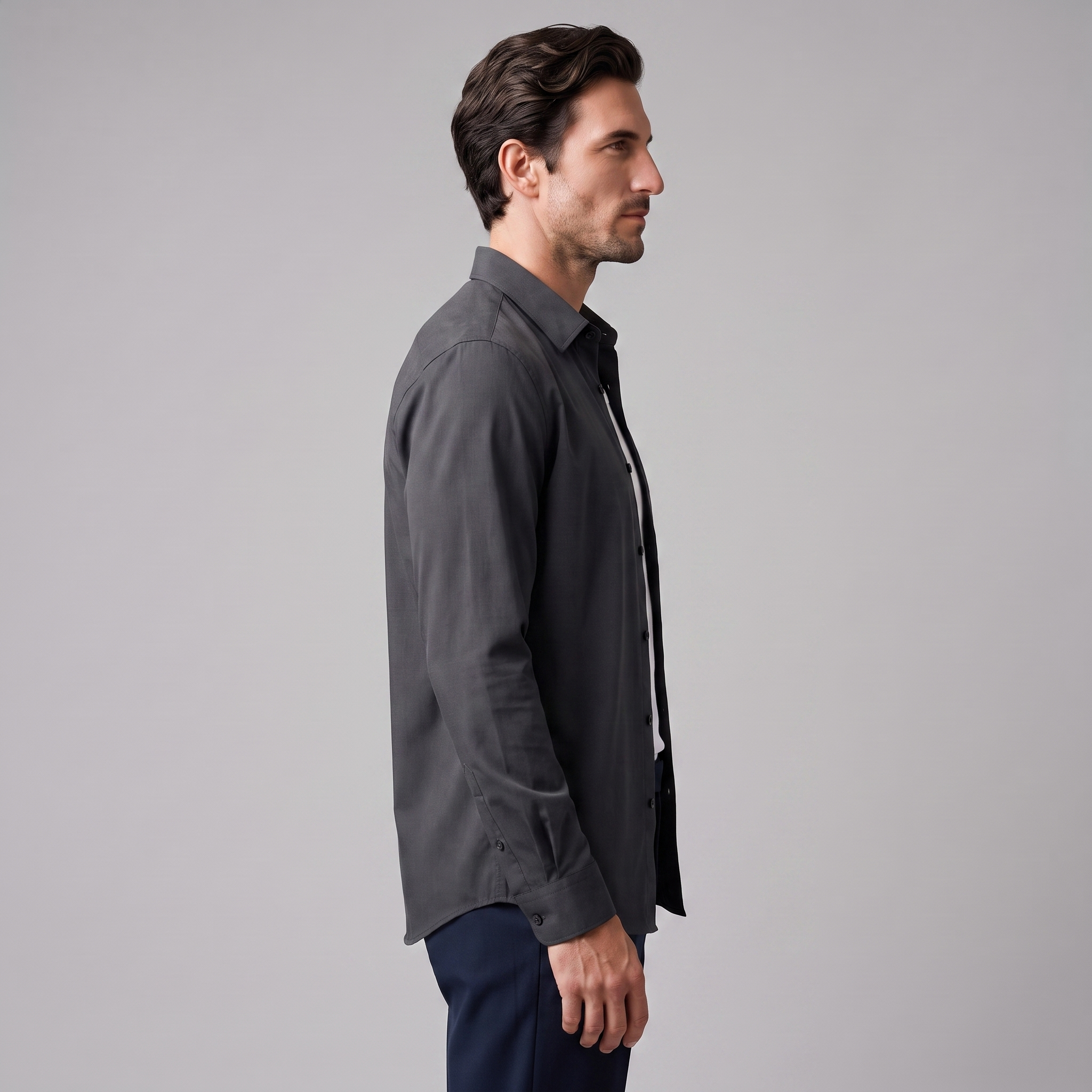 Men's Relaxed Viscose Autumn Overshirt