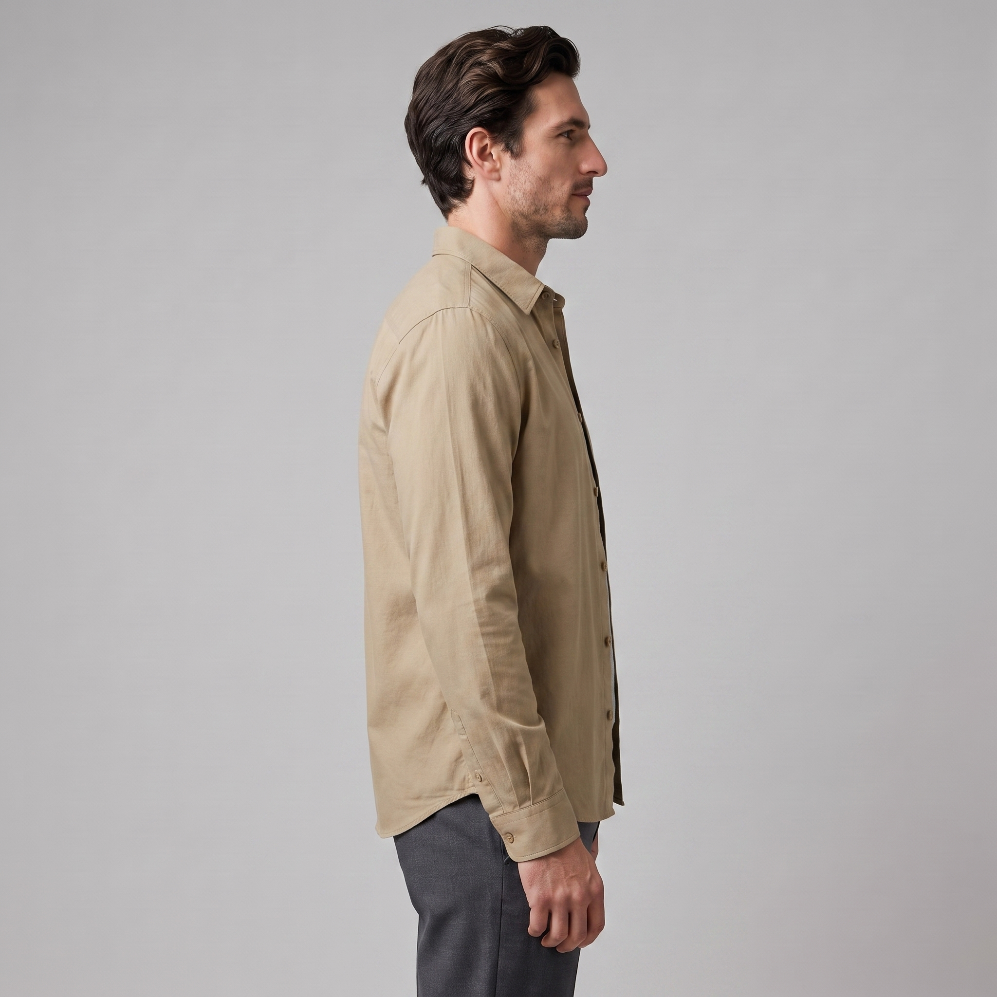 Men's Relaxed Viscose Autumn Overshirt