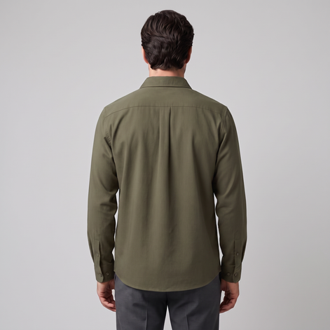 Men's Relaxed Viscose Autumn Overshirt