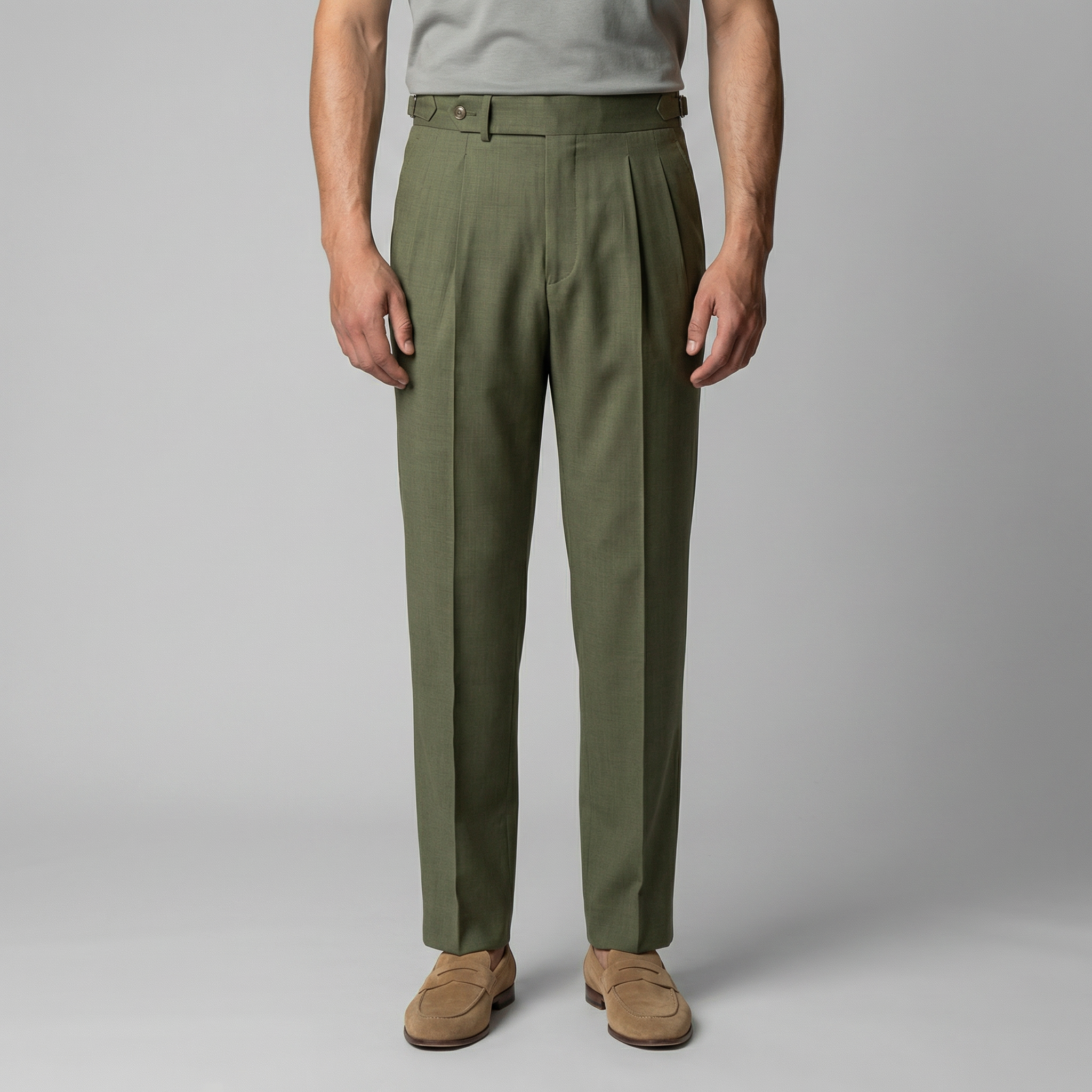 Men's Retro Straight Leg Trousers