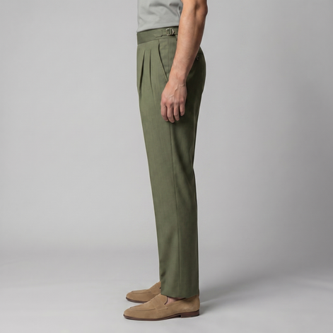 Men's Retro Straight Leg Trousers