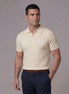 Men's Rib-Knit Polo Shirt