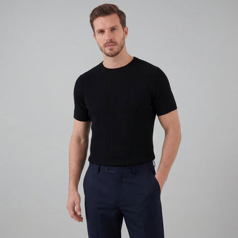 Men's Rib Knit T-Shirt