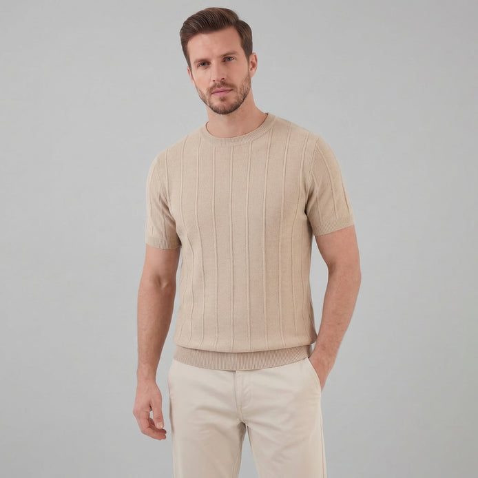 Men's Rib Knit T-Shirt