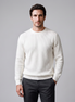 Men's Ribbed Crew Neck Cotton Sweater