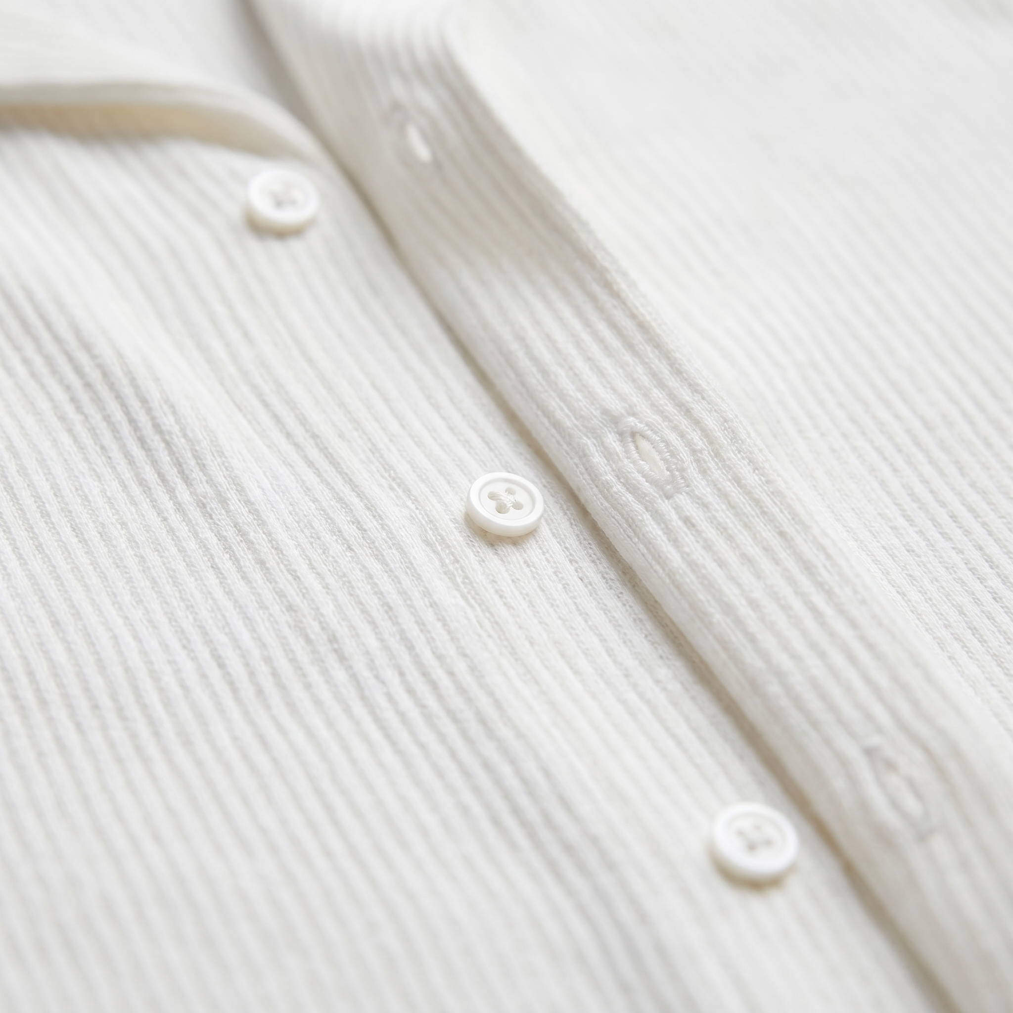 Men's Ribbed Cuban Collar Shirt
