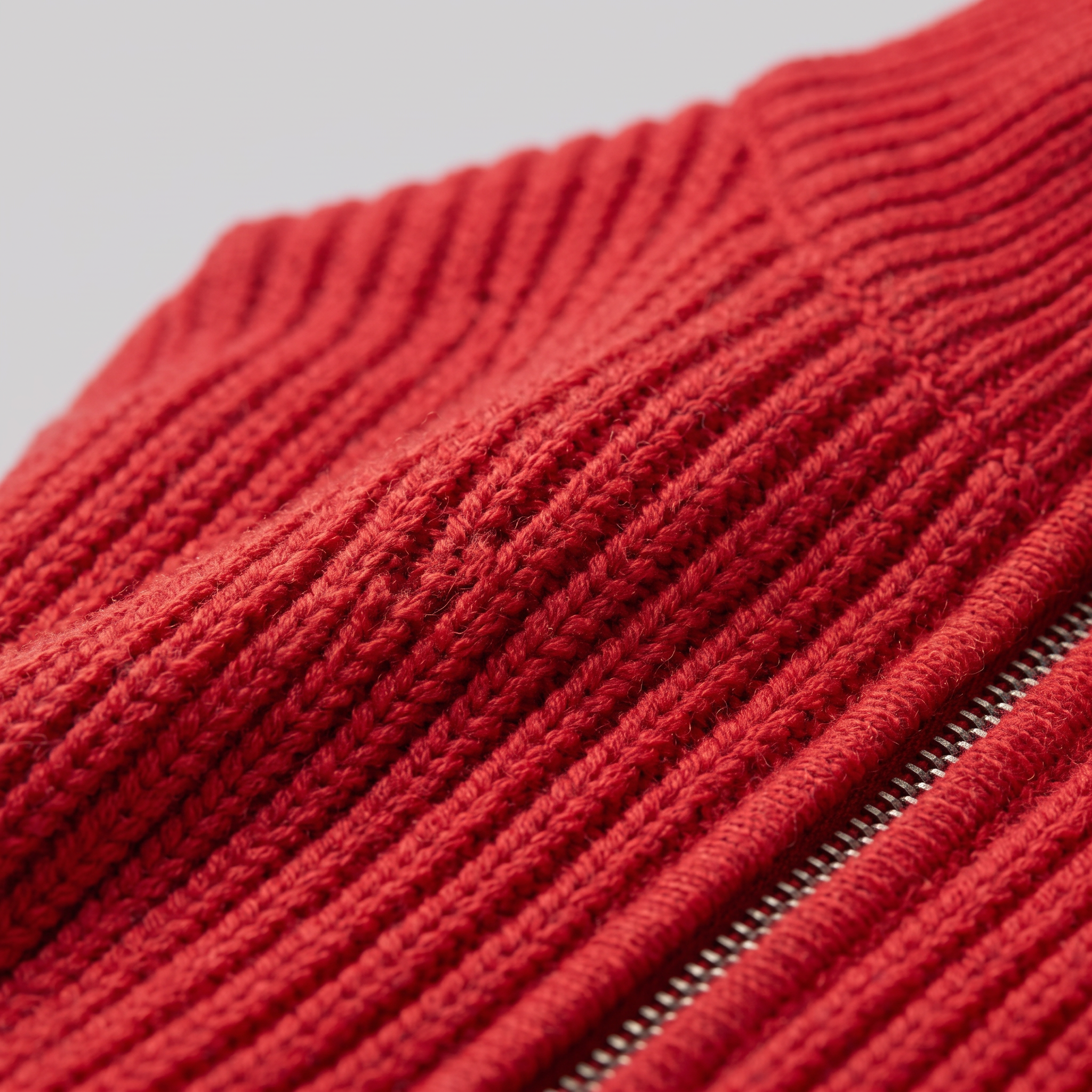 Men's Ribbed Full-Zip Knit Cardigan