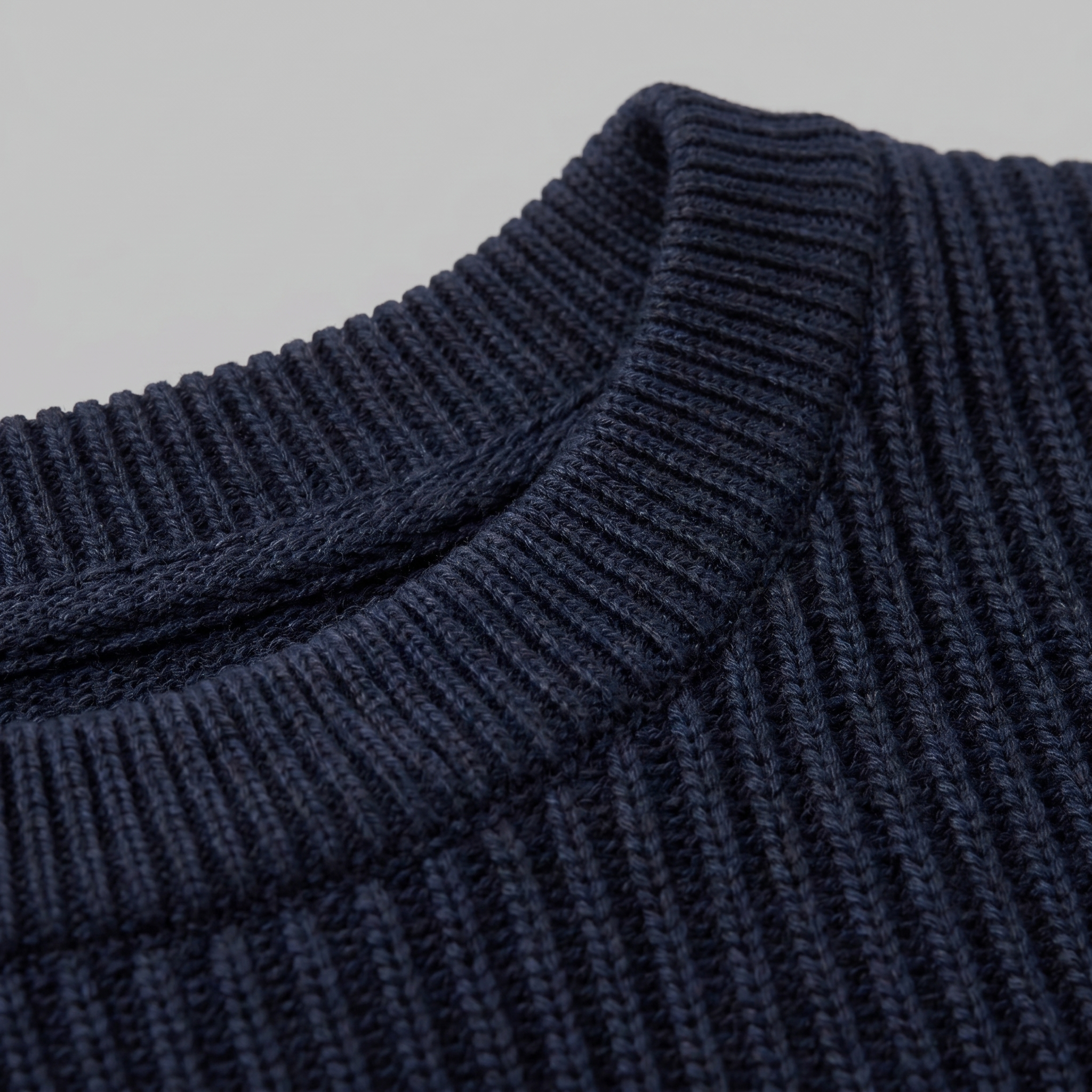 Men's Ribbed Knit Crew Neck T-Shirt