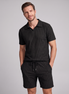 Men's Ribbed Knit Polo Co-Ord Set