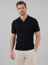 Men’s Ribbed Knit Short Sleeve Polo Shirt