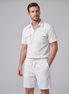 Men's Ribbed Stripe Shirt and Shorts Co-Ord Set