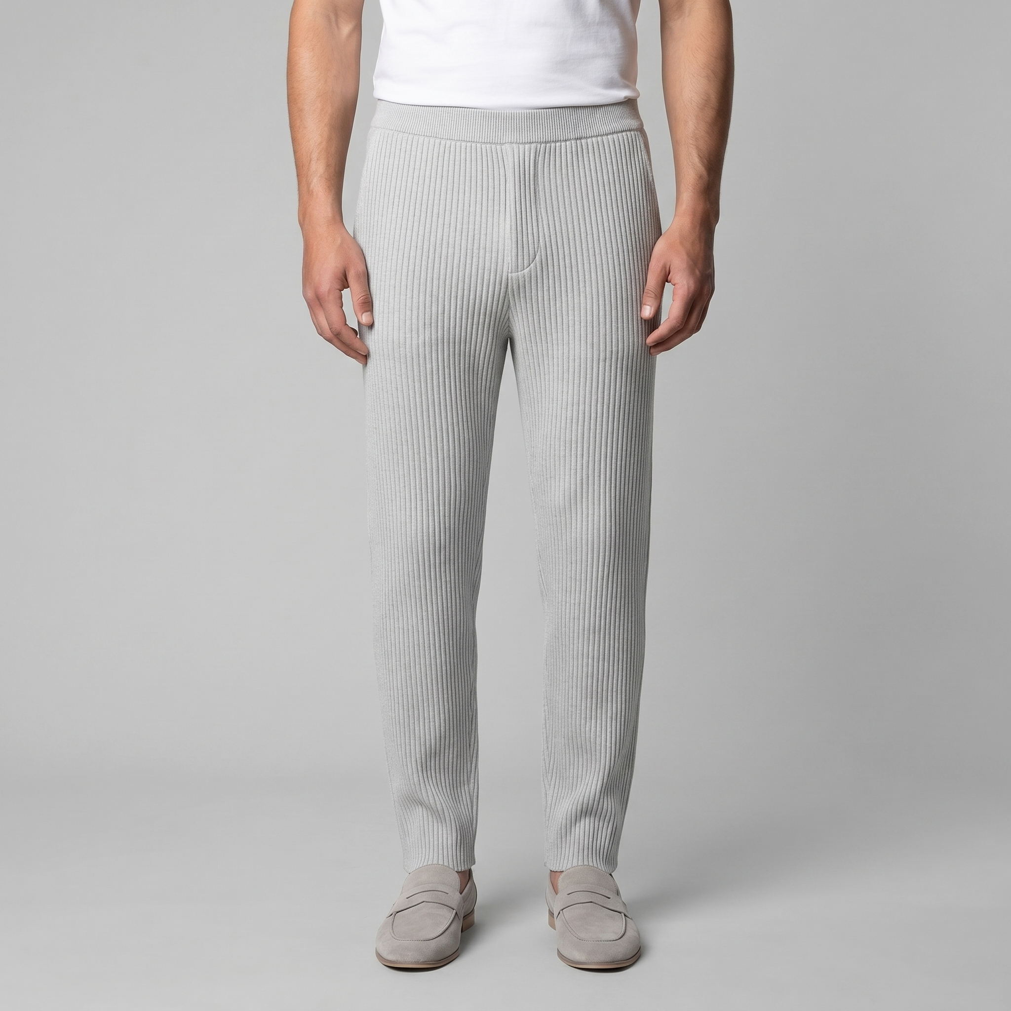 Men's Ribbed Trousers for Casual Comfort