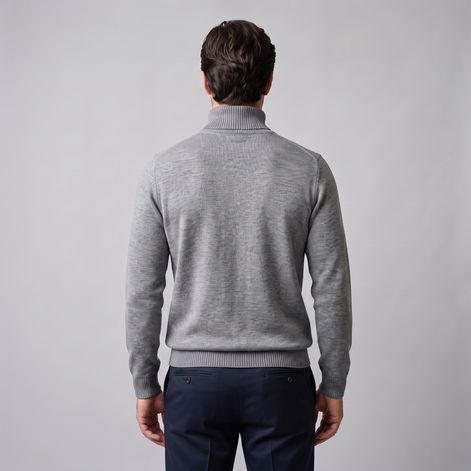 Men's Ribbed Turtleneck Sweater