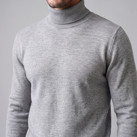 Men's Ribbed Turtleneck Sweater