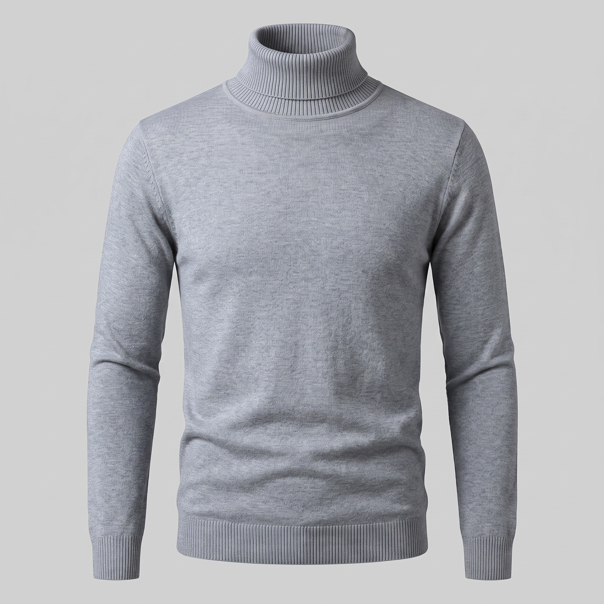 Men's Ribbed Turtleneck Sweater