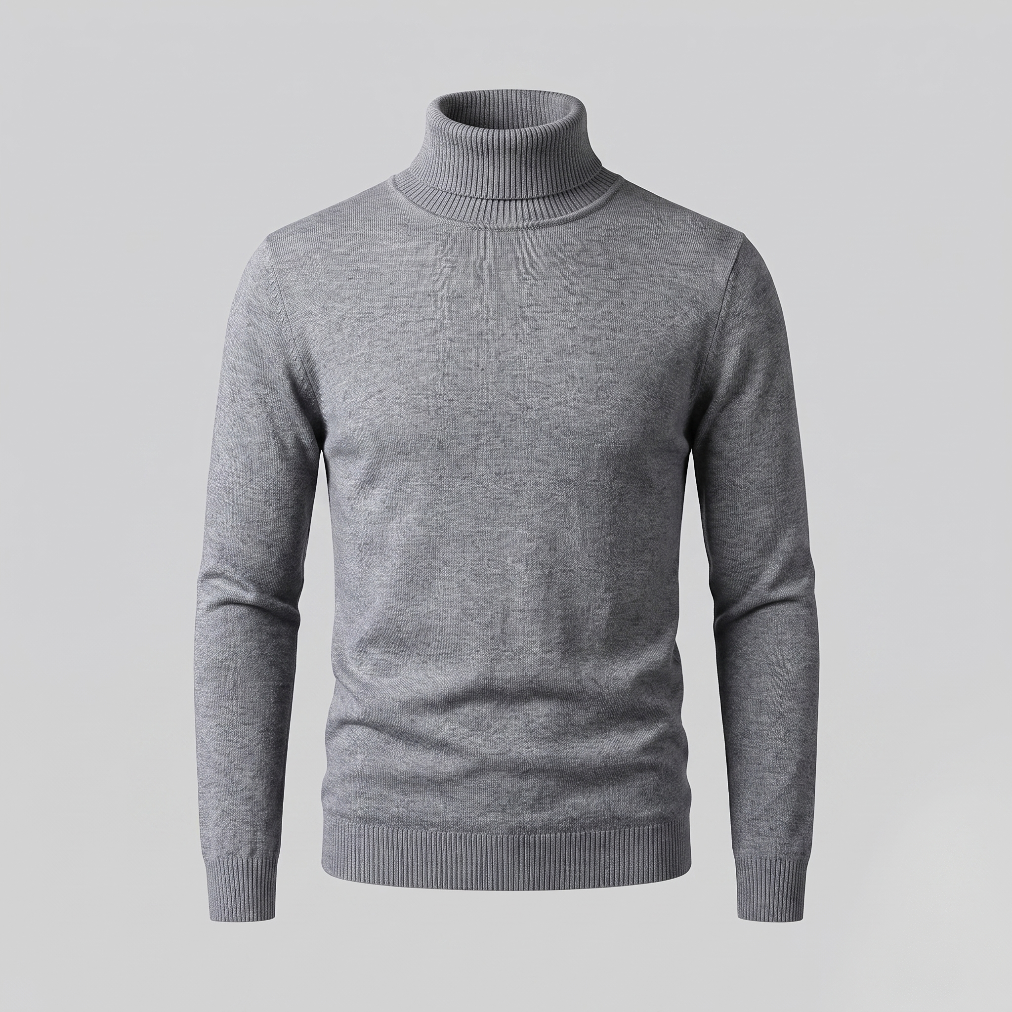 Men's Ribbed Turtleneck Sweater