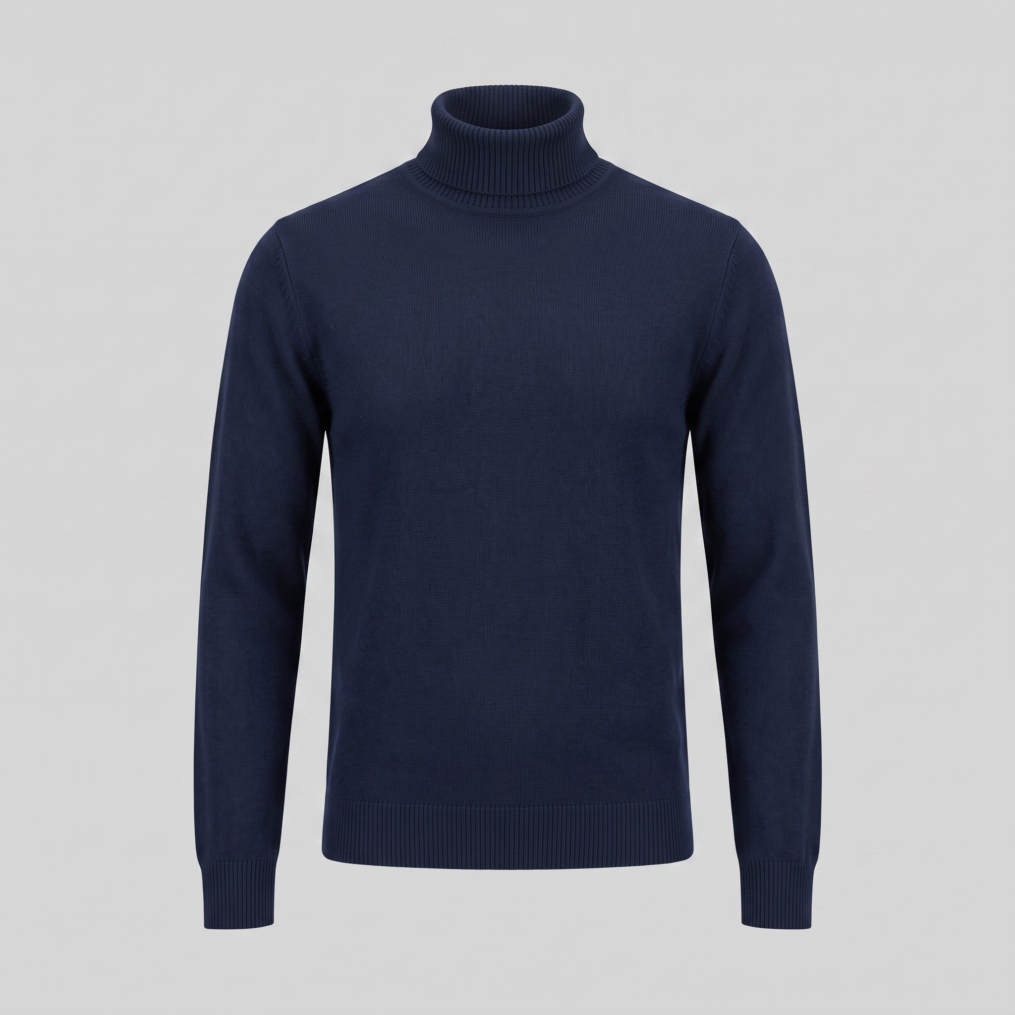 Men's Ribbed Turtleneck Sweater