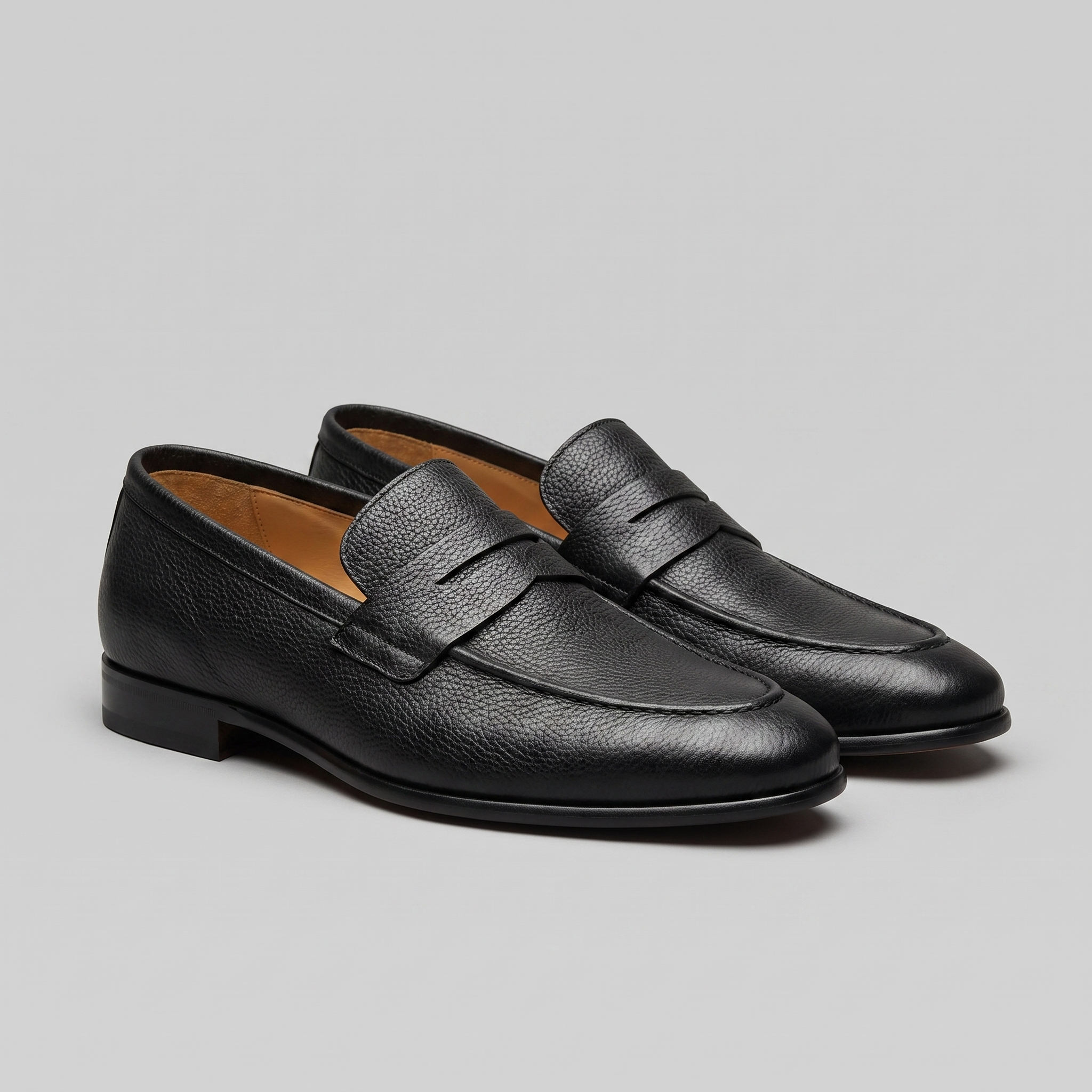 Men's Sheepskin Suede Penny Loafers