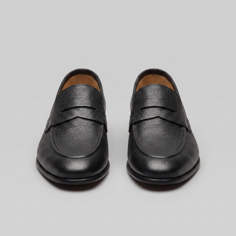 Men's Sheepskin Suede Penny Loafers