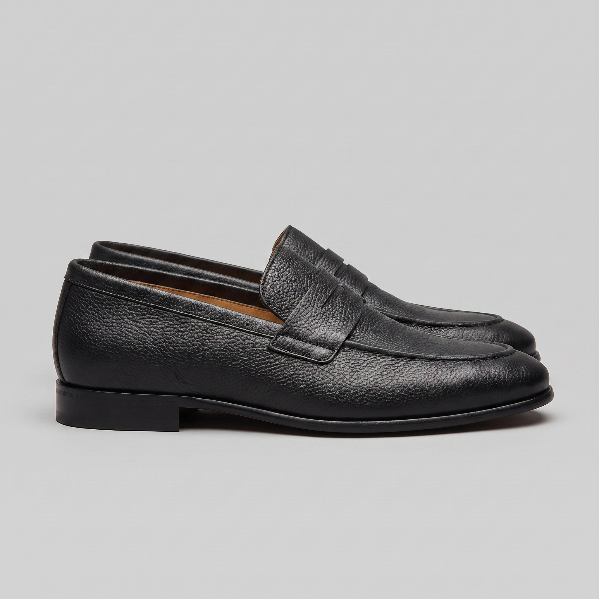 Men's Sheepskin Suede Penny Loafers