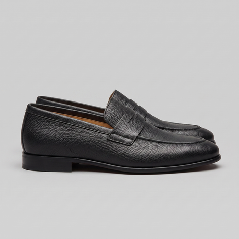 Men's Sheepskin Suede Penny Loafers